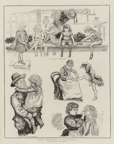 Behind the Scenes at the Pantomime by Charles Paul Renouard